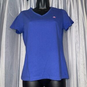 Brooks Brothers Royal Blue V Neck T-shirt, Small